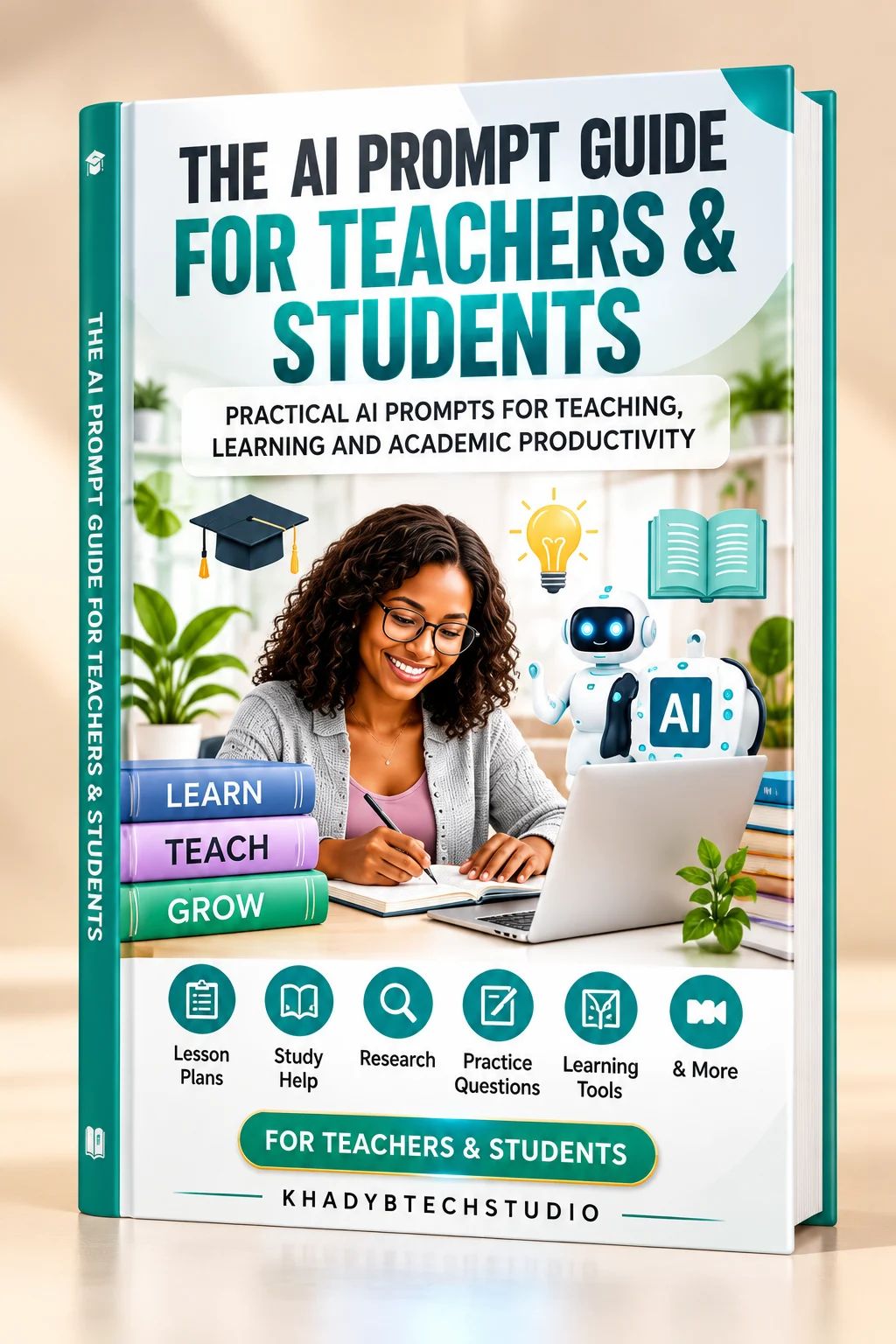 3D cover of The AI Prompt Guide for Teachers & Students